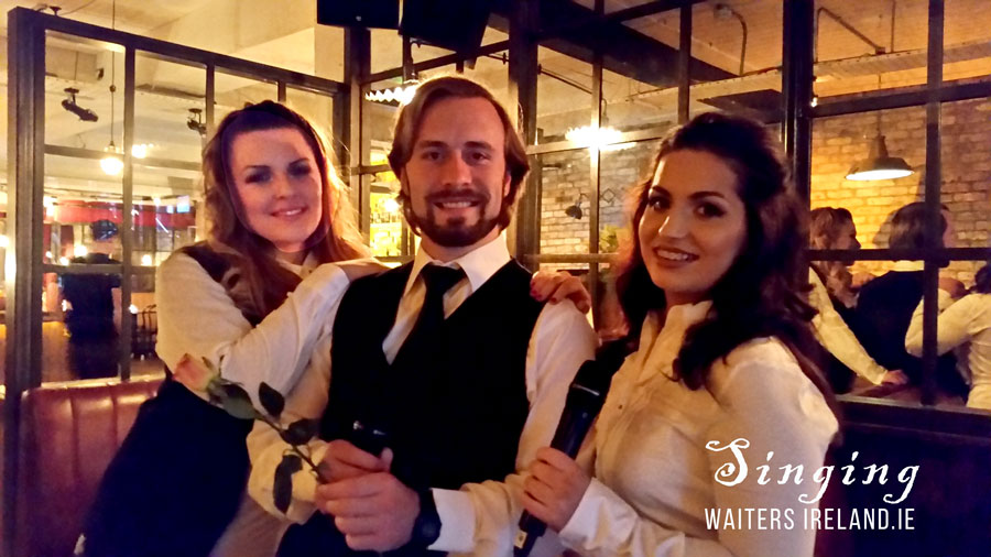 Singing Waiters with Irish Entertainment